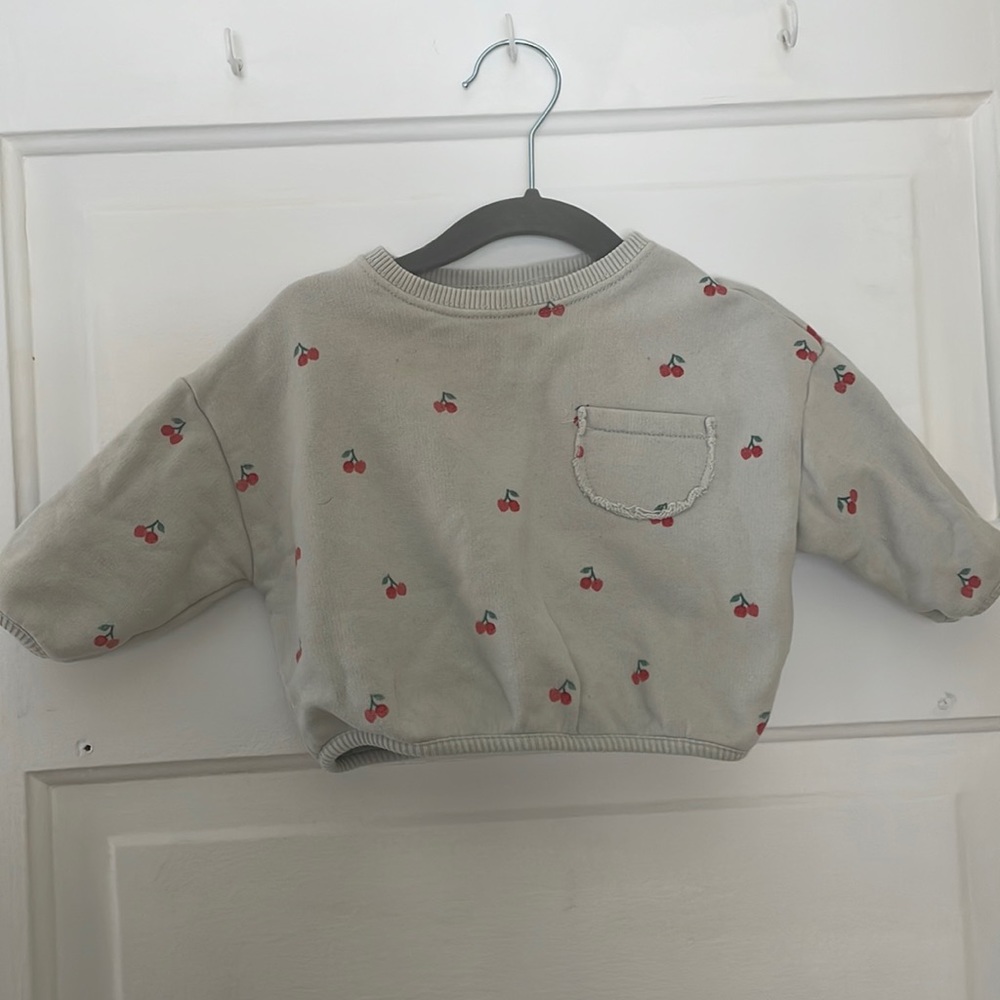 Zara Cherry Summer Sweatshirt